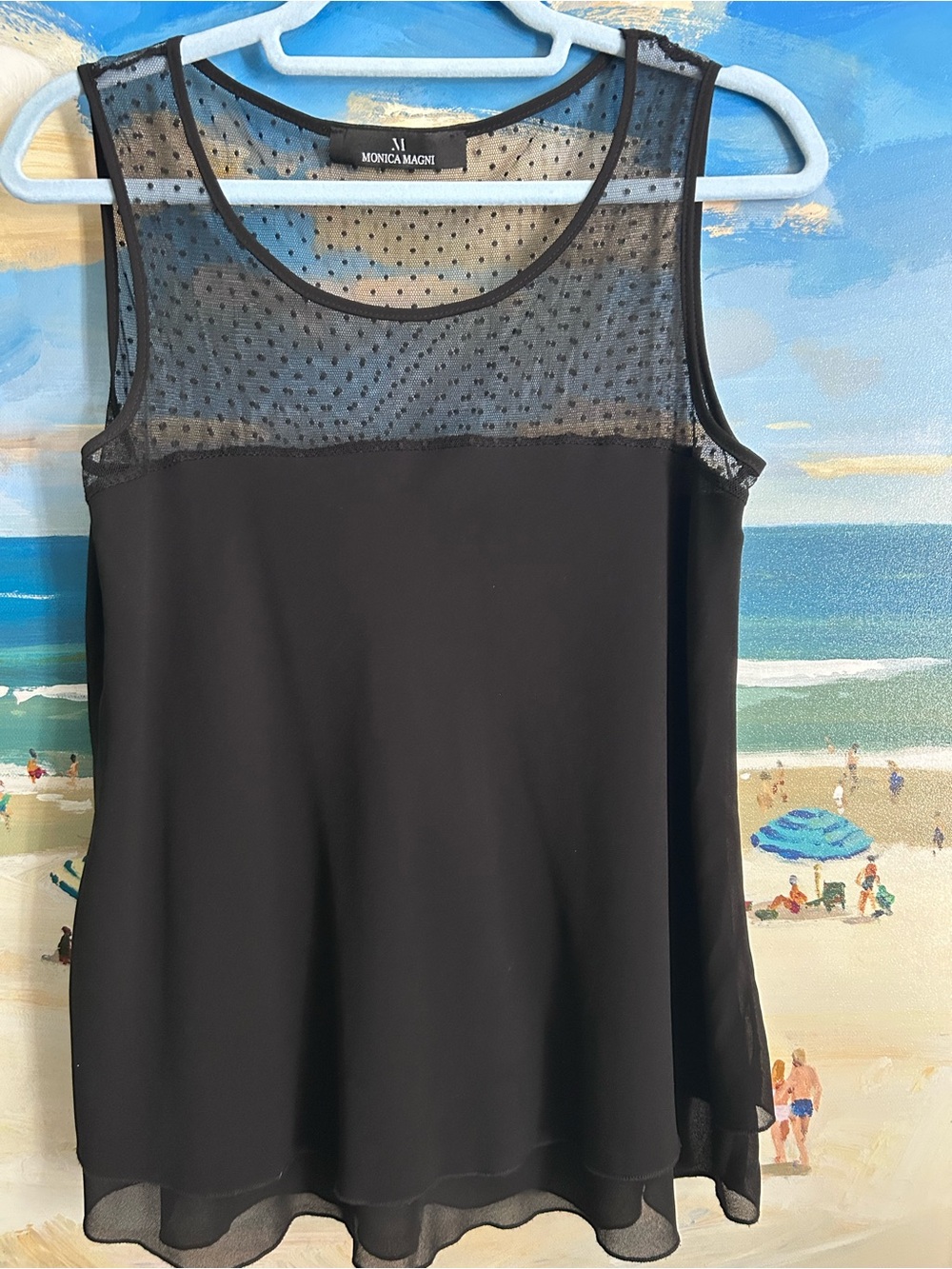 Euro Italian 2 Piece SET black Lace Sheer Beautiful - Picture 8 of 8